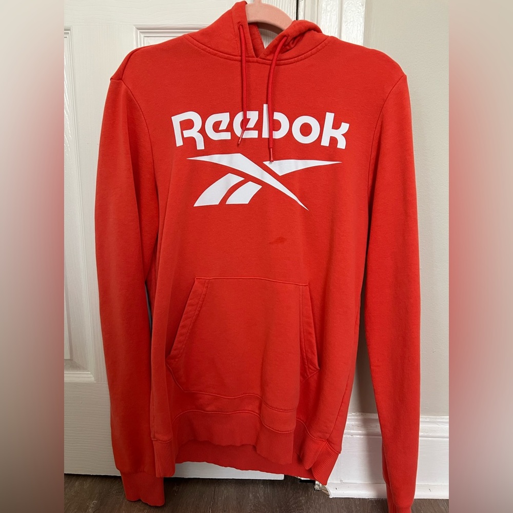 Reebok hoodie. Willing to talk about price and send more pictures.